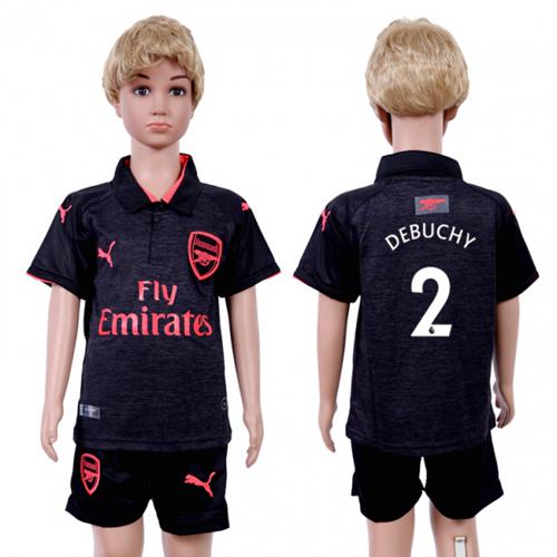 Arsenal #2 Debuchy Sec Away Kid Soccer Club Jersey - Click Image to Close